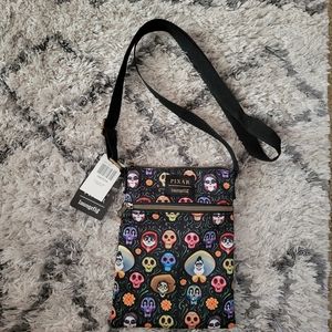 Loungefly Disney Pixar Coco Skulls Passport Crossbody Bag Hot Topic